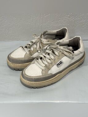 P448 Men or women’s White & Beige Low-Top Sneakers